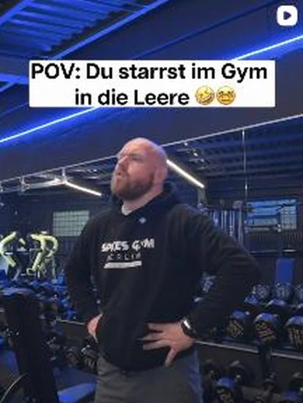 POV-Reel: Du starrst im Gym in die Leere